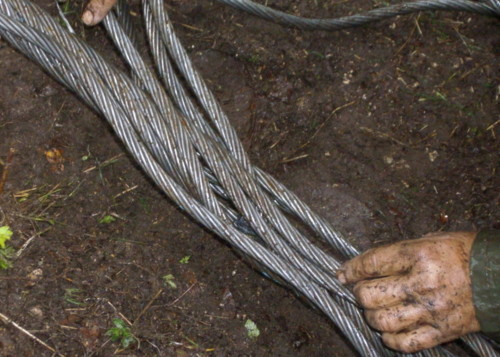 épissure du câble